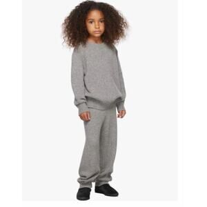 The Row Kids Grey Cashmere Louie Lounge Pants Sz 2T NWT Unisex $590